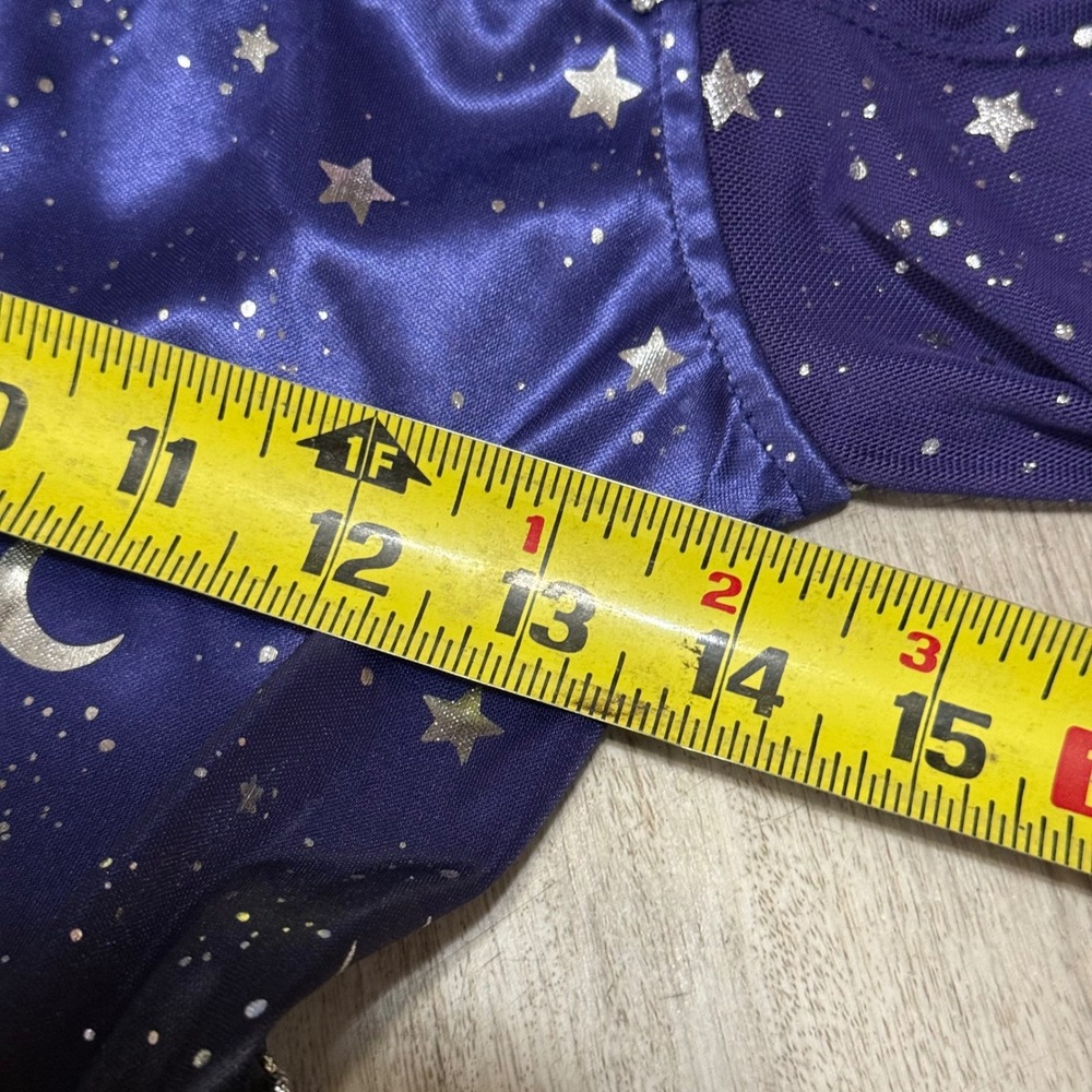 Kids Girls Star Moon Witch Dress Costume‎ with Hat Sparkle Starry Night - Picture 6 of 7